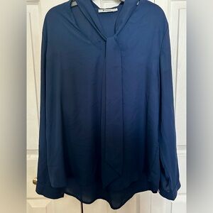 Yidarton Women's Cuffed Long Sleeve Casual V Neck Chiffon Blouses